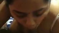 Newly married indian wife loves sucking and choking