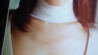 日本人女性アンカー古瀬絵里巨乳精液トリビュート