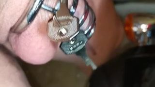 Chastity remove from cock
