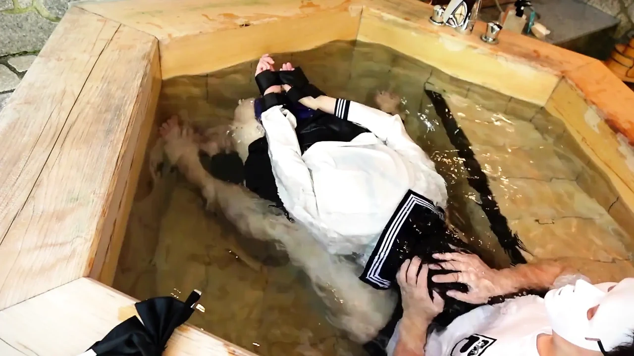 Dripping Uniform, Restrained in a Bathtub, off-campus Lesson
