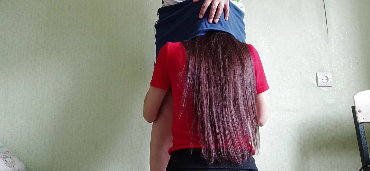 My Shy Neighbor Climbed Under My Skirt Without Asking, but I Liked It
