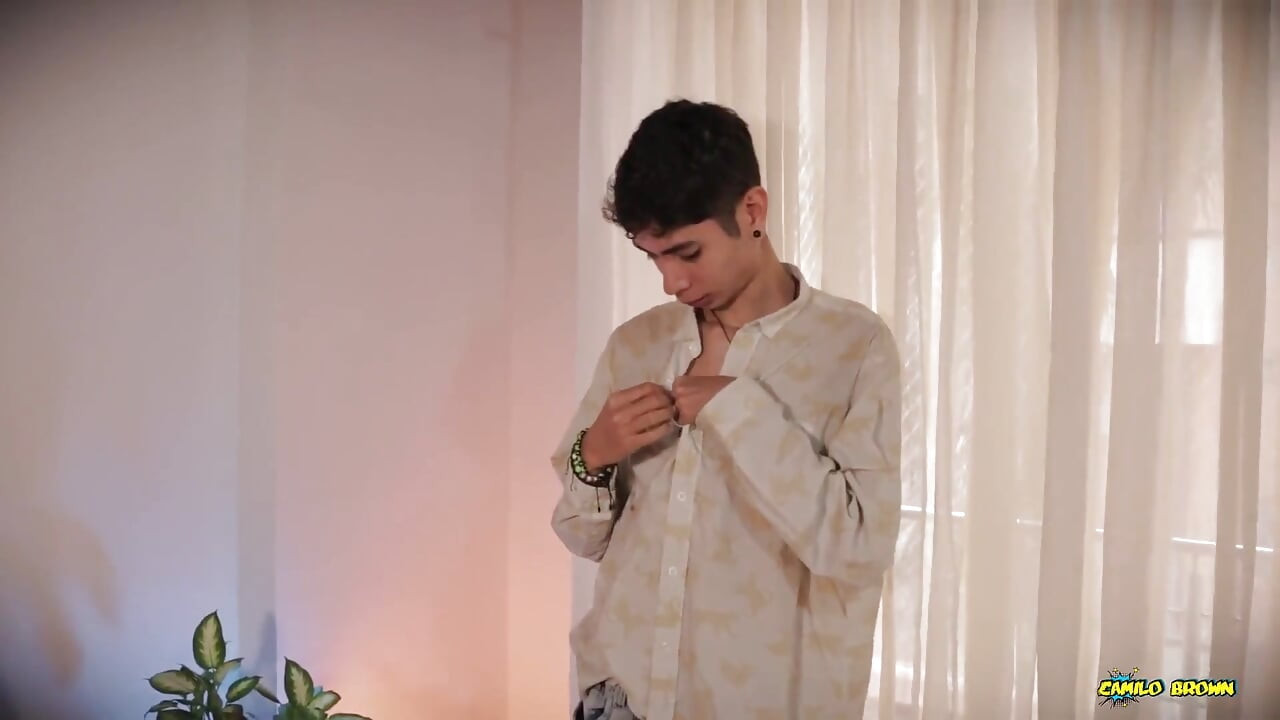 Skinny Twink Magic C Jerks His Big Cock and Shoots a Thick Cum Load All Over His Tattoo