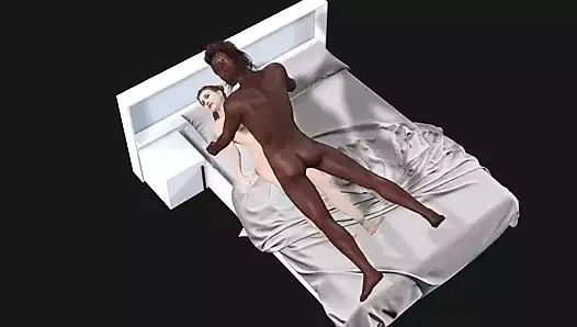 ロシアの女の子と黒 – アナルポルノ – 3Dfilm