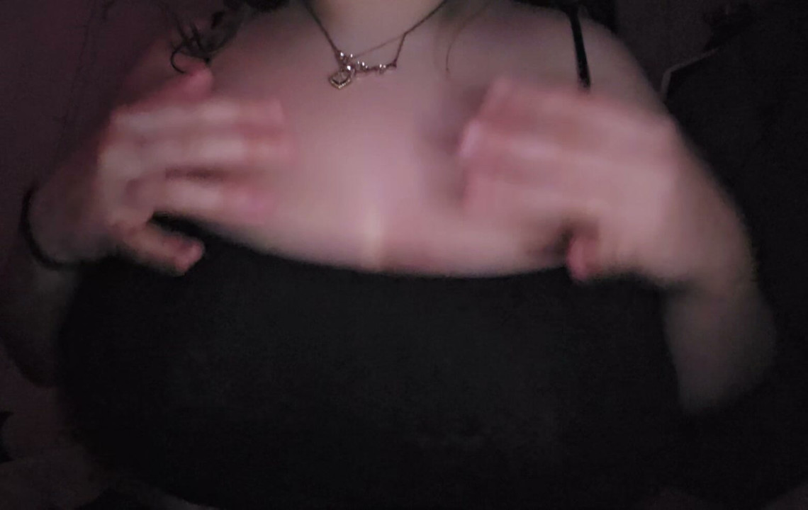 My tits feel so nice and squishy- wanna see my 18 years old tits naked?