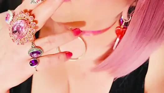 This Cute British Smoker Tina Snua Smoking A Cigarette - OMI OME Snap Inhales Drifts Dangles