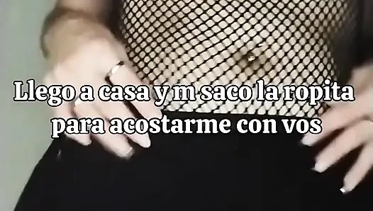 Eve geldim ve seninle yatmaya gitmek için kıyafetlerimi çıkarıyorum milfangelqueen Argentina