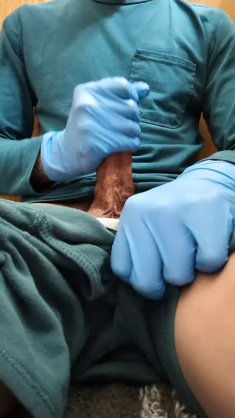 Solo male masturbation