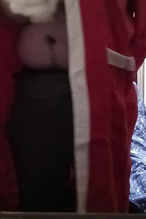 Santa Claus Masturbates with Huge Boobs