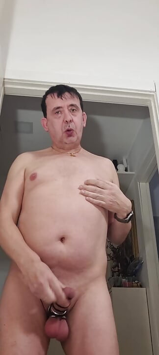 Bound penis and balls