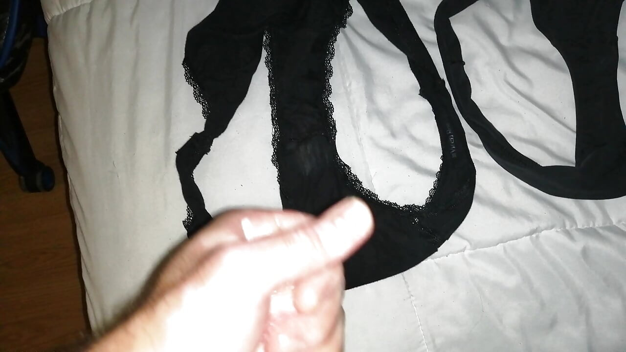 Cumming in my wife's dirty panties