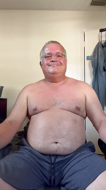Man Nude in Bedroom in the Morning