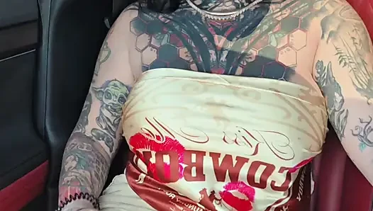 Step son gets punished by step-mom in public