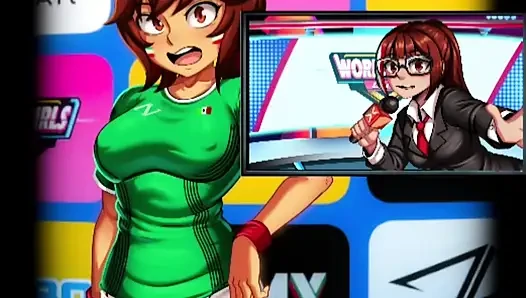 World Cup Girls - Vertical - A FIFA world cup game and Mexico has challenged us and we might get a special blow job!