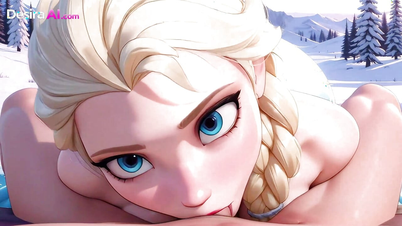 Glowing blonde exposes her body, takes thick loads with luscious moans - AI Generator