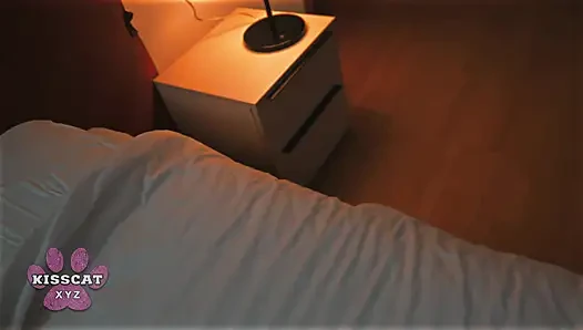 Step Sumiko Smile Rides Step Secretly Before He Cums Inside Step in Shared Hotel Bed
