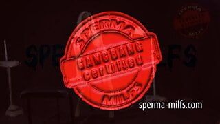 Sperma, Sperma-Gangbang für versaute Wichs-MILF, zickige Jana - 21022