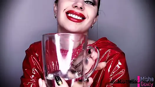 Worship my lipstick marks bitch!