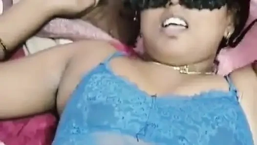 Hair Blow and Cum Shoot in Her Stomach