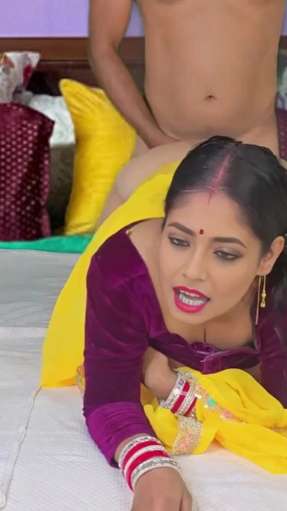new married bhabhi yellow saree best viral video xxx | Clip 1