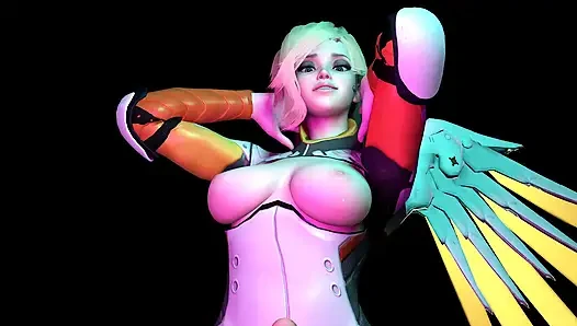Overwatch Mercy Costume Lap Dance