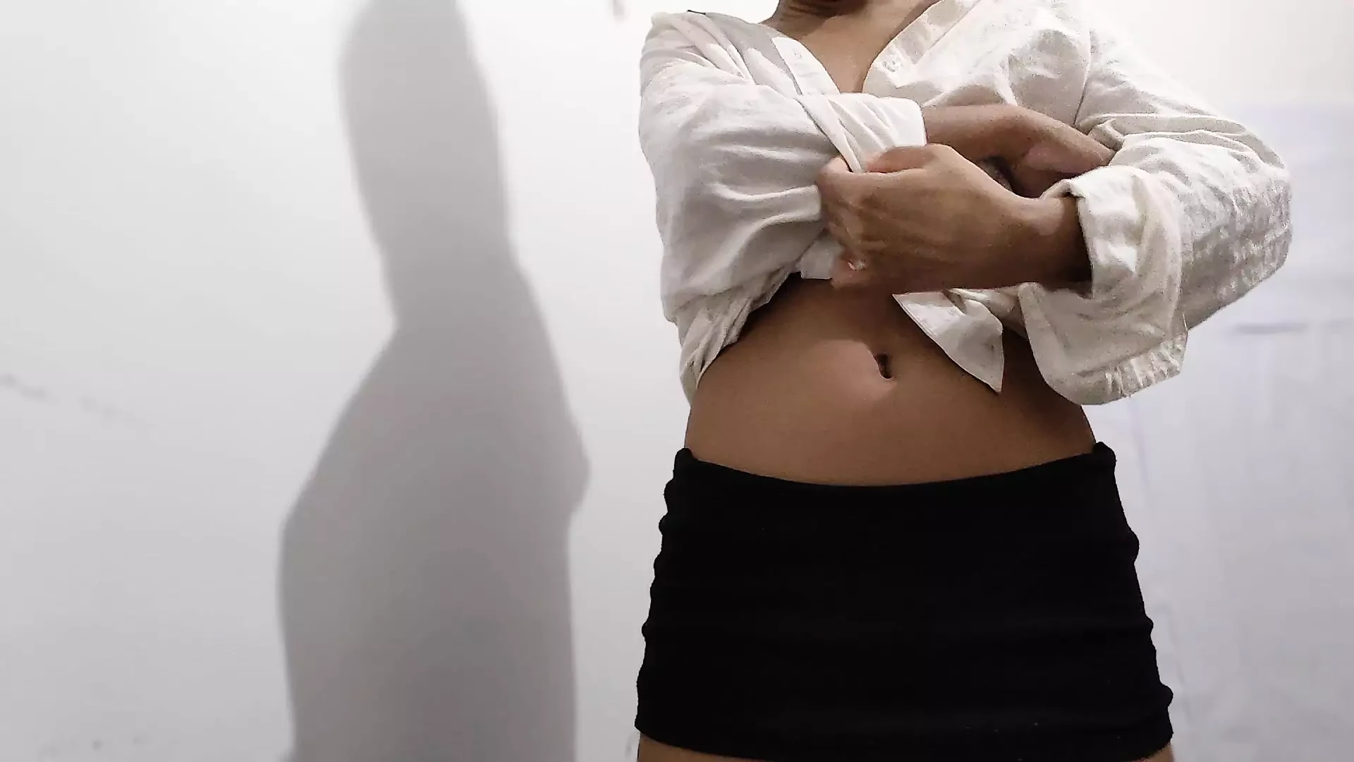 Indian school girl alone at home fingering