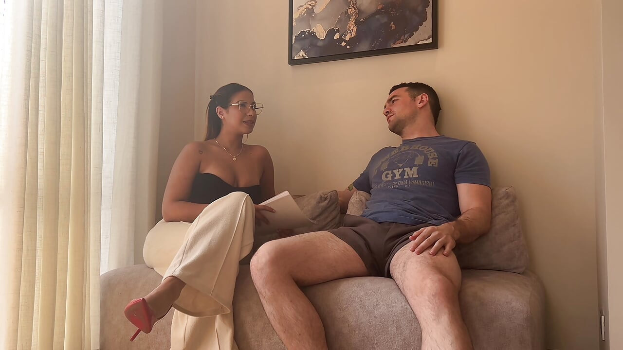 Busty Latina Spanish Teacher Fucks Her White Student Bareback