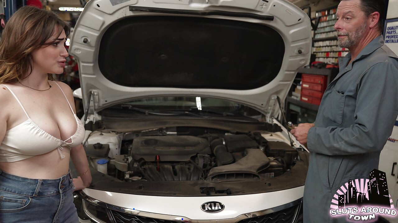Spoiled girl gets fucked by older mechanic