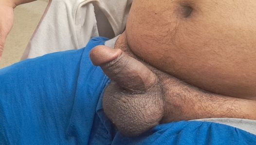 Daddy pleases his cock waiting for his sub.