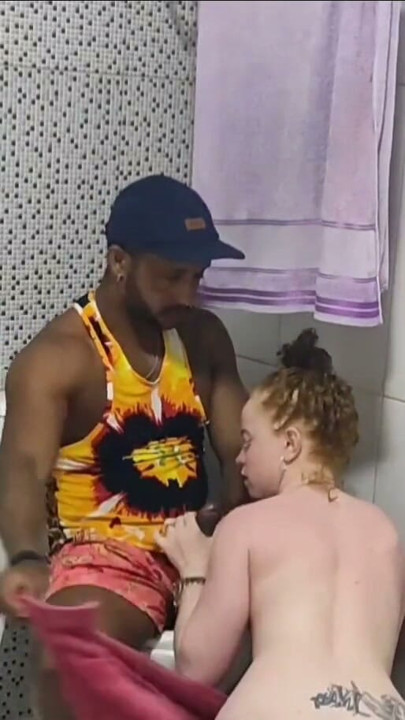 My friend asked to use my bathroom and it took a while I went to see what happened and found him smelling my panties and jerking | Clip 1