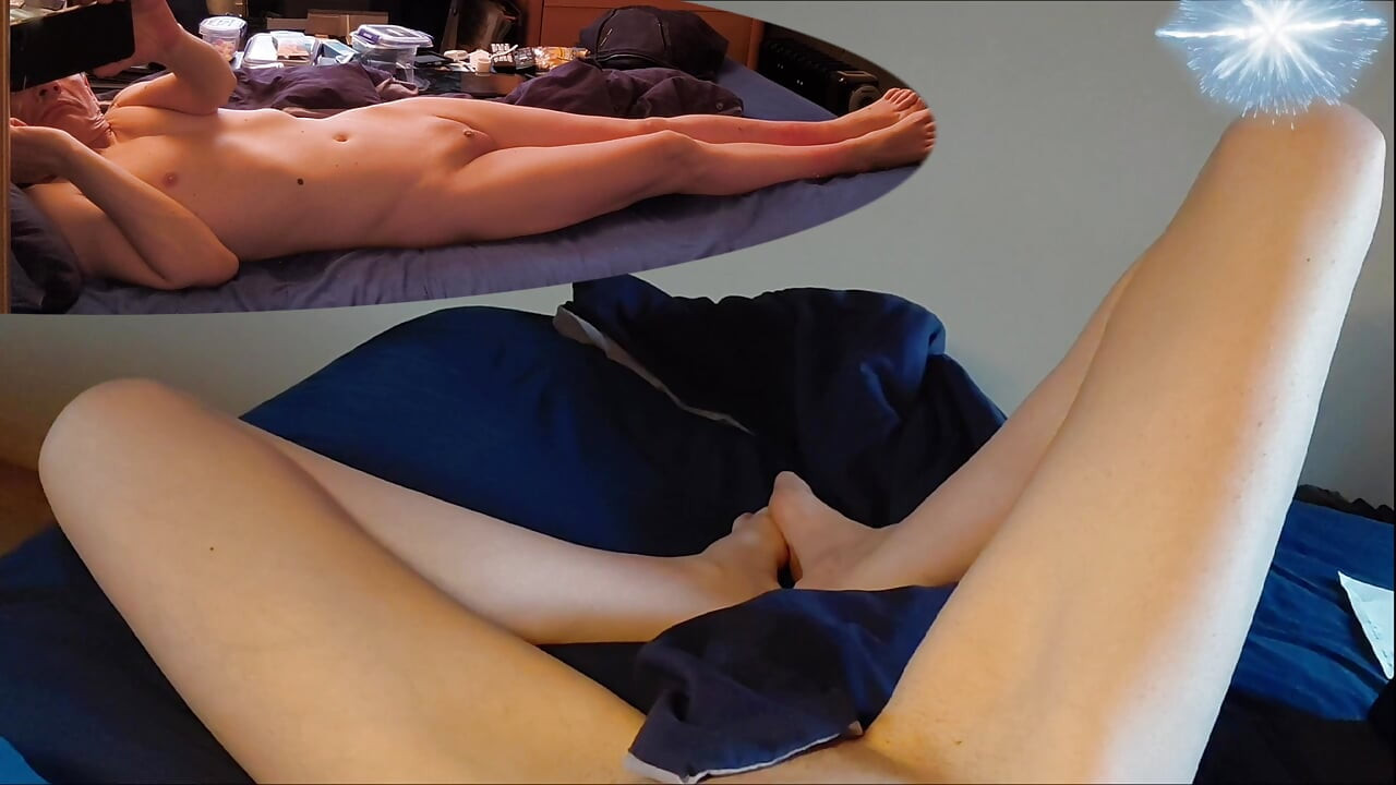 Has no cock at all between girl legs when micropenis is soft