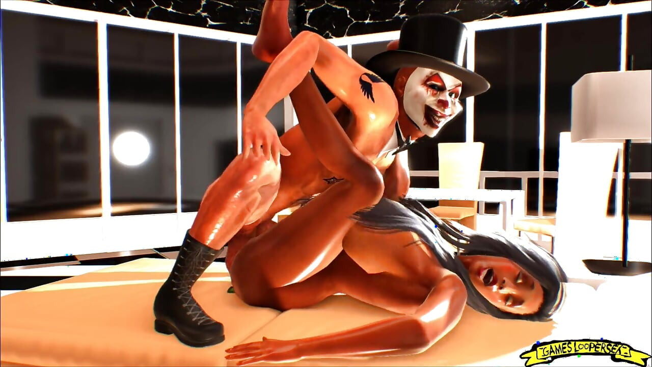 Clowns Escape Jail and Fuck a Cop with a Big Ass 3D Animation