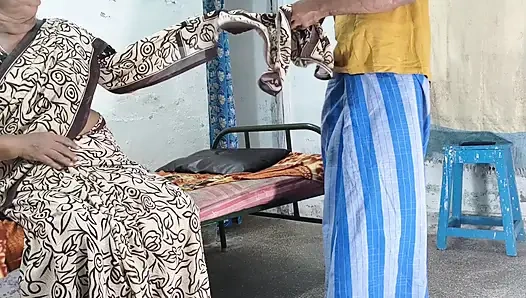 While My Stepmother Was Drinking Water, I Went There, Pulled Her Saree, and Had Sex with Her.