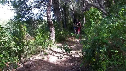 Bitch fucked in the forest