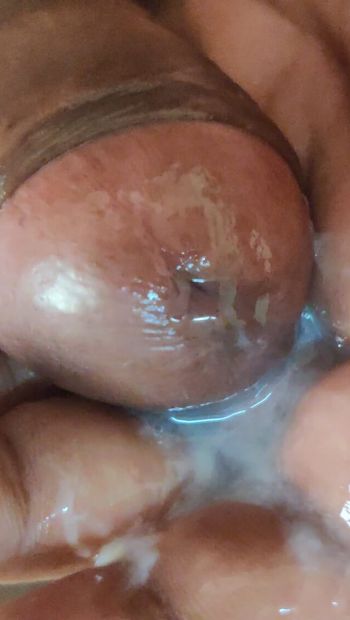 Old man creamie pie . Huge cock cumshot