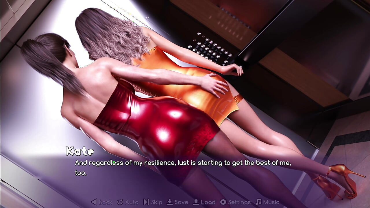 18th Floor - Kate Inserts 3 Fingers & Stretch Delphi's Anal Hole in Public Lift Being Monitored by Cameras