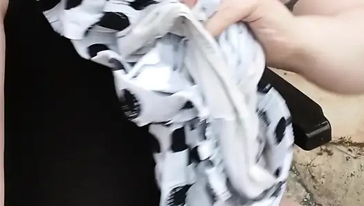 Kencing di kursi kebunku