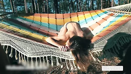 ASS TO MOUTH IN A HAMMOCK IN A CLEARING IN THE FOREST