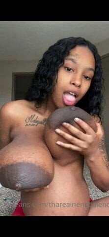 Big and dark brown areolas