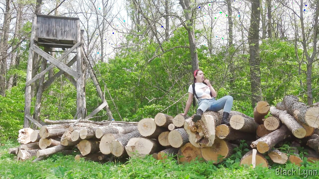 Lumberjack Girl Masturbates After Hard Work