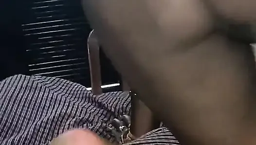 Cute girl sucks boyfriend's cock and fucks in her room