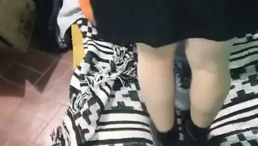 Girl with Montano Dress with the Mattress on the Floor