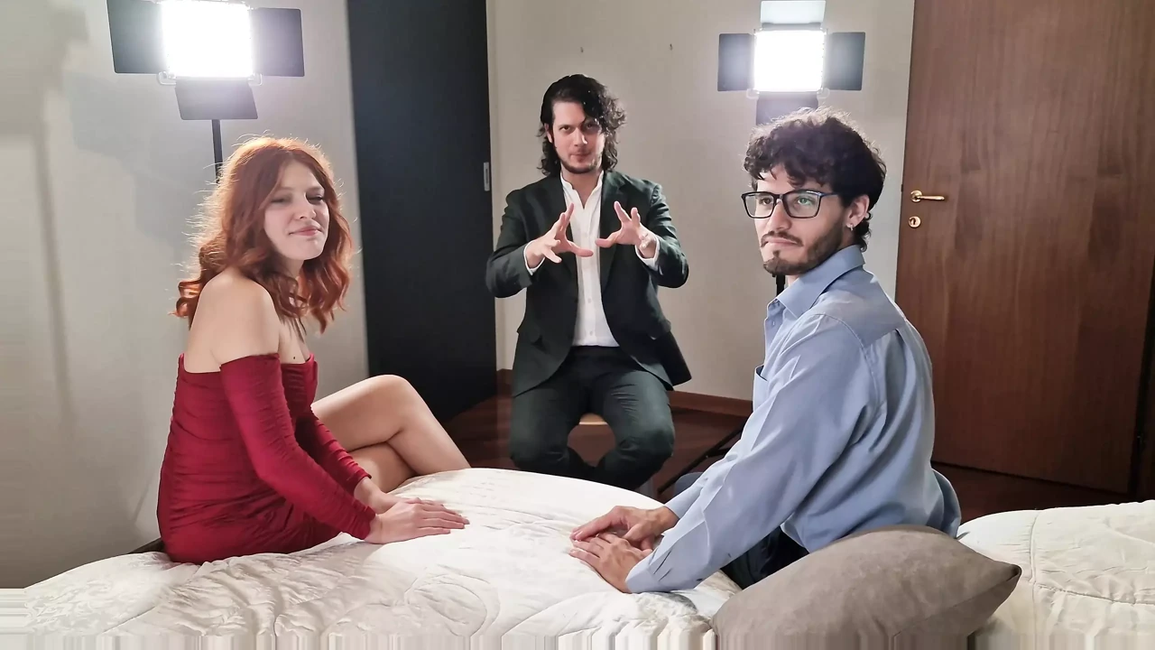 An Italian Couple Makes a Casting with Fucktotum Which Ends with Threesome