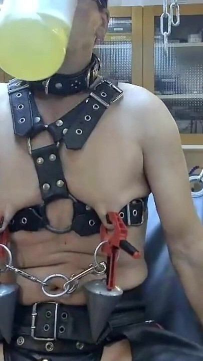 Must-see moment from "PISS FAG PIG SLUT WHORE IN SLING"