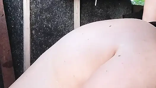 Kamera-Dusche mit heißer stiefschweste - dampfiger voyeur-spaß