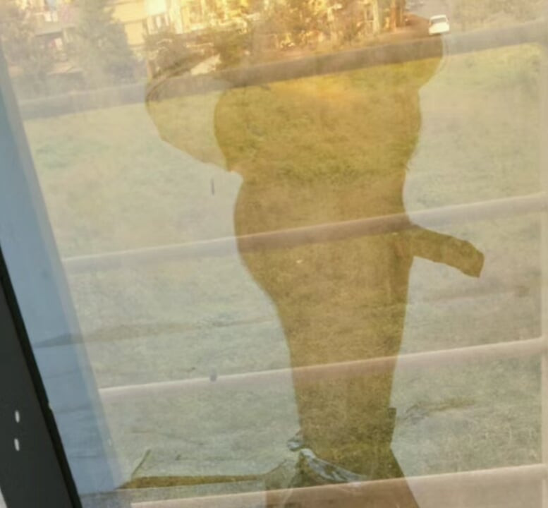 Risky dick cock flashing in balcony