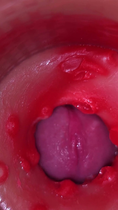 Vajinada Kamera, Serviks POV, "Creampie" 4k | Klip 2