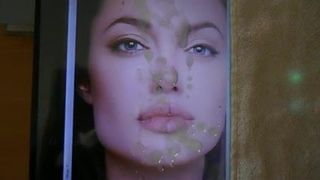 Сперма-трибут для Angelina Jolie