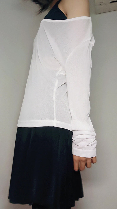 Femboy friend  show her pantie to you.