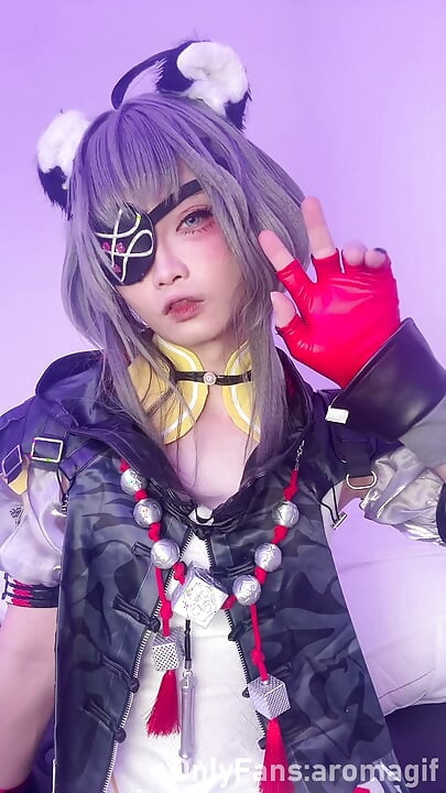 Arknights: Endfield - Sød stor kuk femboy Tangtang cosplay onanerer og cumshot