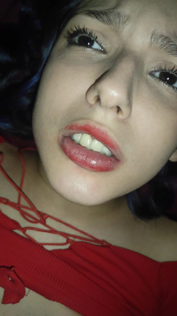 Iconic moment from "Hot Valentine's With My Teen Girlfriend And A Facial Cumshot"